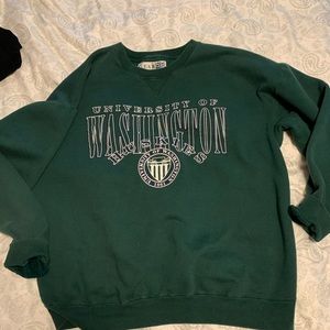 Vintage university of Washington crew neck